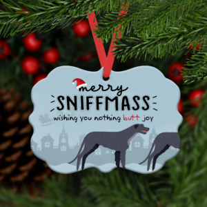 Funny Irish Wolfhound Dog Christmas Ornament, Irish Wolfhound Cute Ornament H0